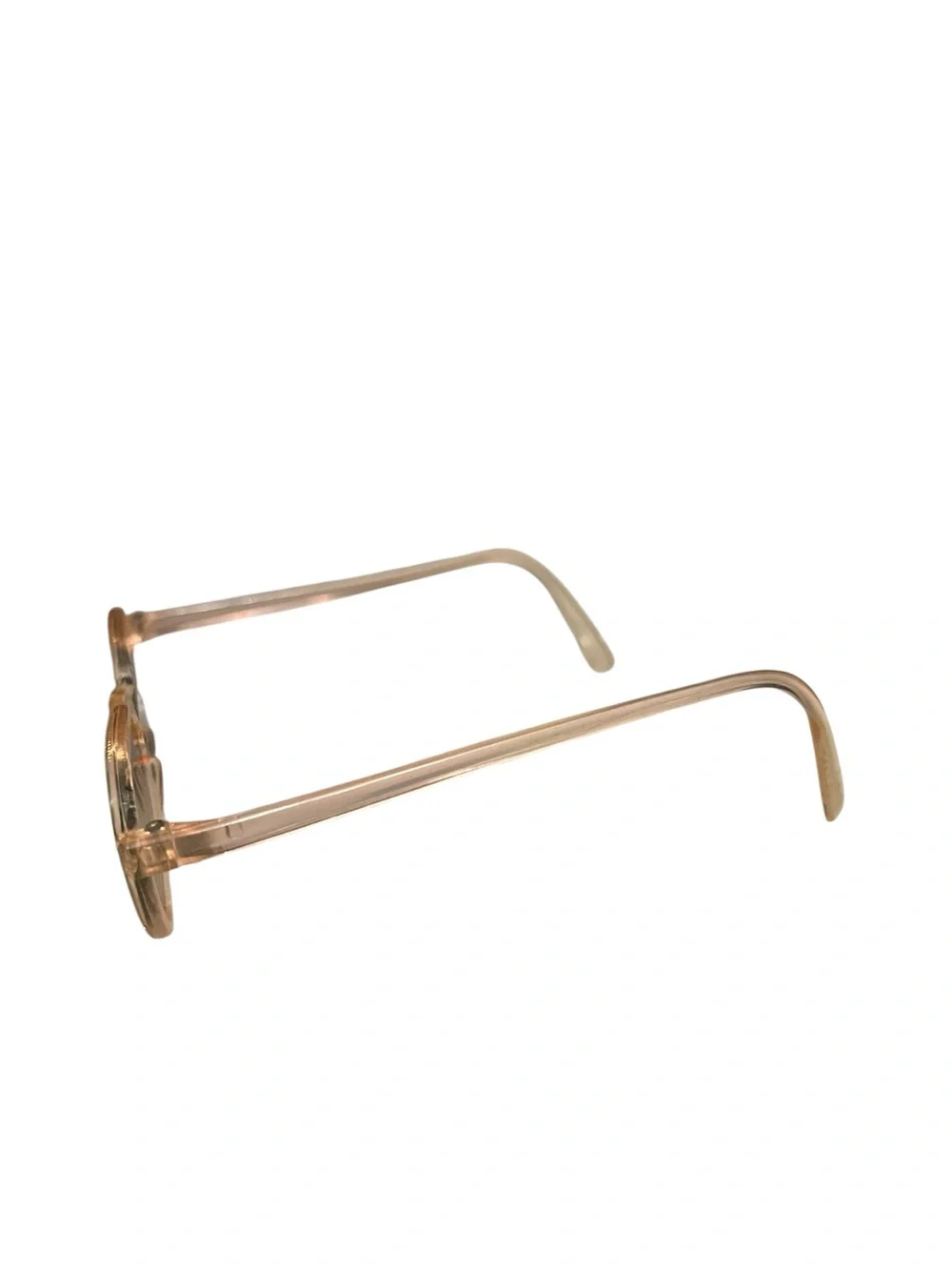 Vintage 1950s 60s Kids Clear Lucite Round Sunglasses Mid Century
